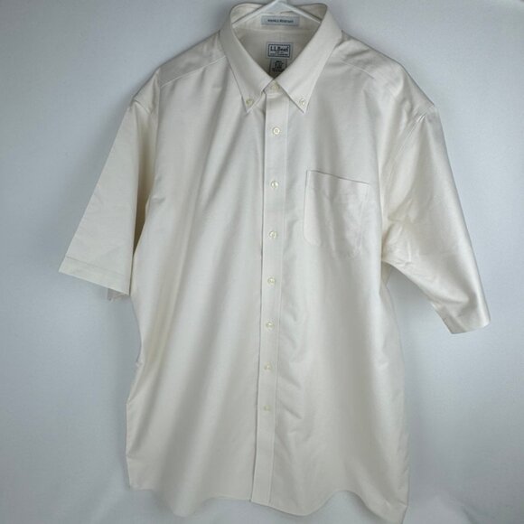 Vintage L.L. Bean Cotton Shirt, Button up, Short Sleeved and Collared, XXL - Picture 1 of 14